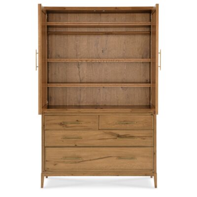 Cashiers Wardrobe Hutch 5898-90218-80 5898 90218 80 straight open silo