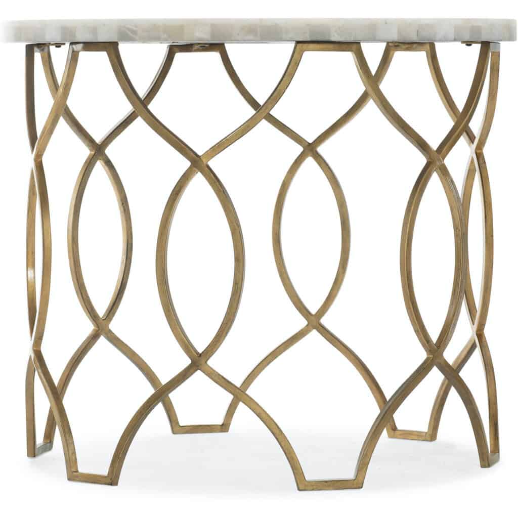 Melange Corrina Round Lamp Table 5952-80116-02 5952 80116 02 silo