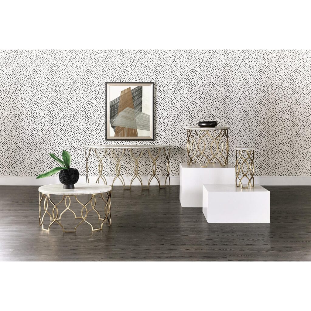 Melange Corrina Round Lamp Table - Image 4