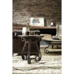 Hill Country Marble Top 3 Legs End Table HKR12820 5960 80113 mtl room