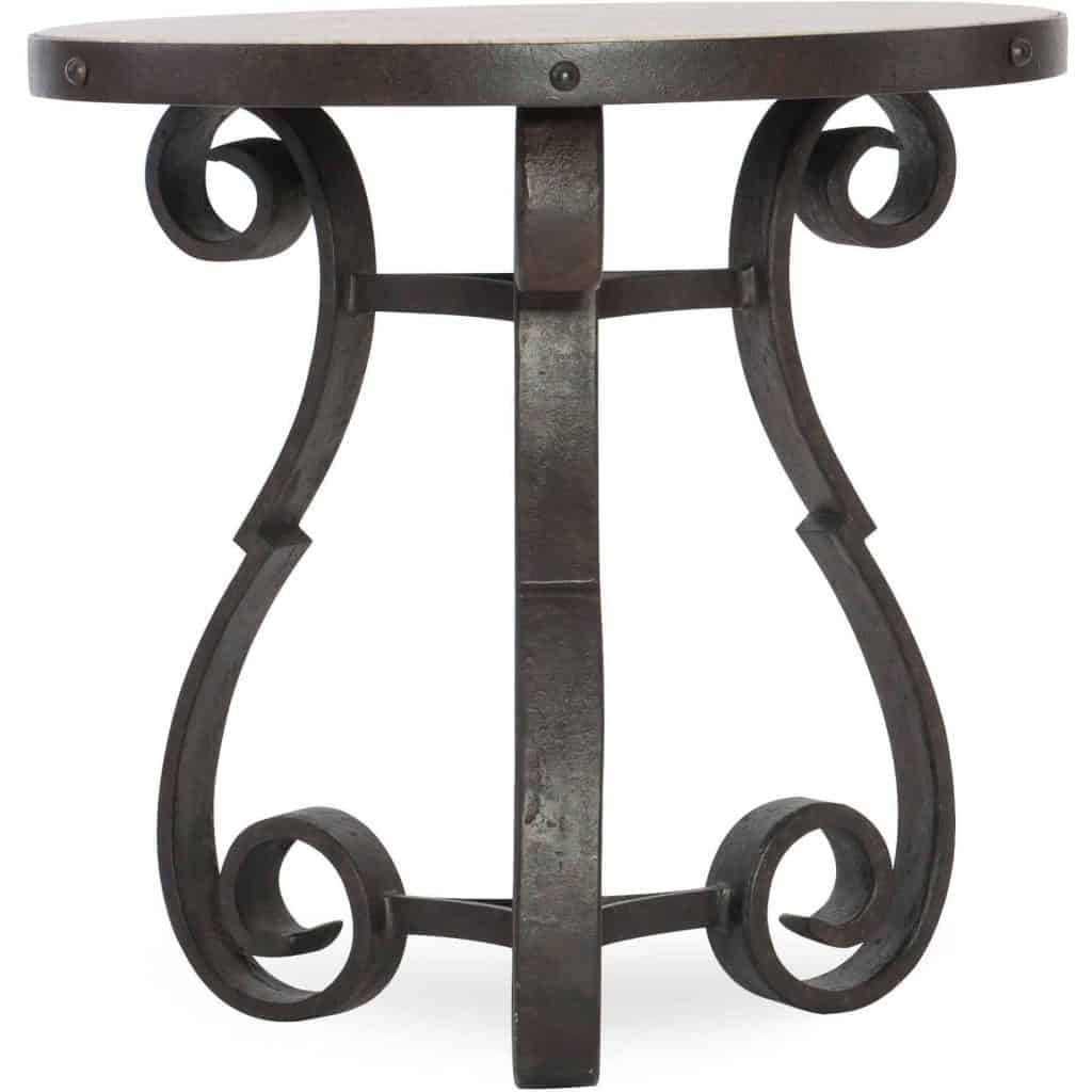 Hill Country Marble Top 3 Legs End Table HKR12820 5960 80113 mtl silo