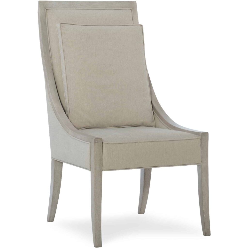 Elixir Upholstered Side Chair in Gray Beige HKR12866 5990 75500 ltwd front