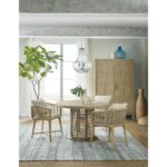 Surfrider 48in Rattan Round Dining Table 6015-75203-80 6015 75203 600 160 80 room