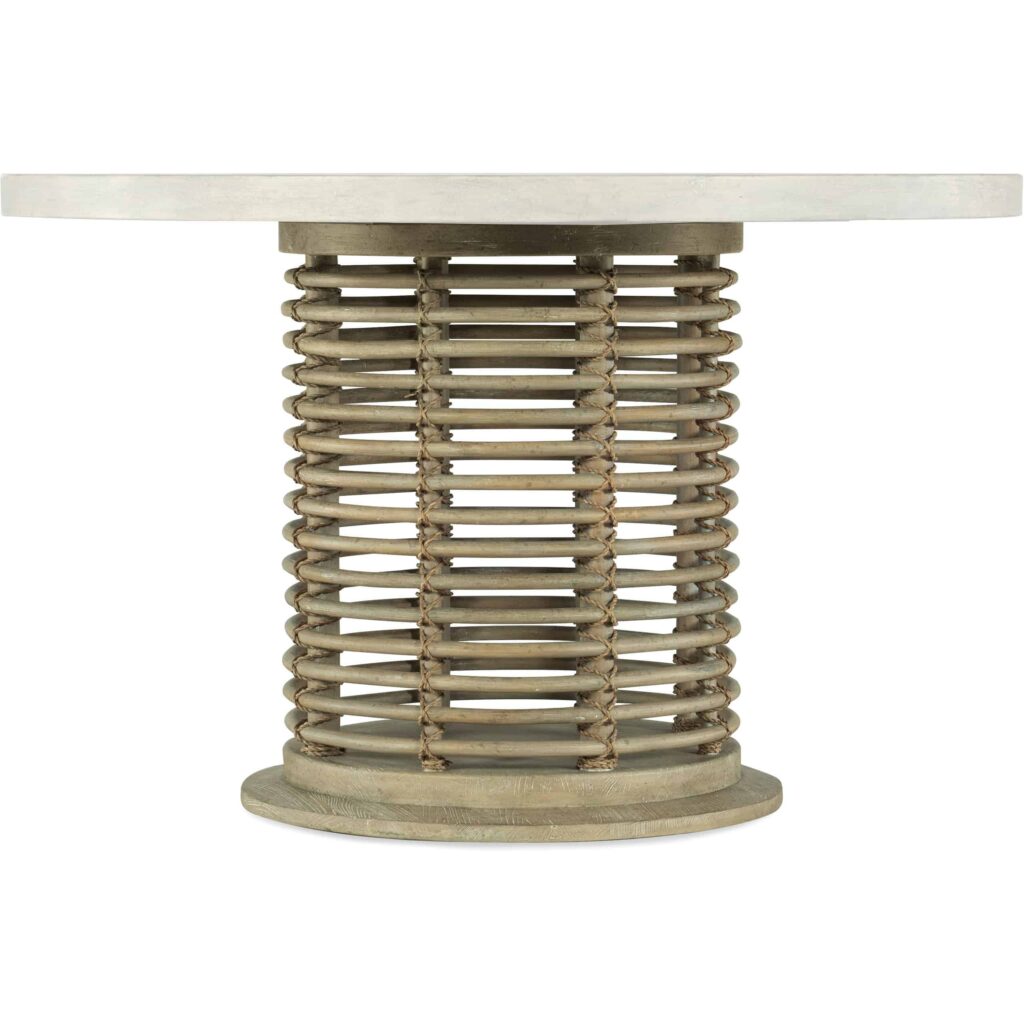 Surfrider 60in Rattan Round Dining Table - Image 4