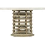 Surfrider 48in Rattan Round Dining Table 6015-75203-80 6015 75203b 80 silo