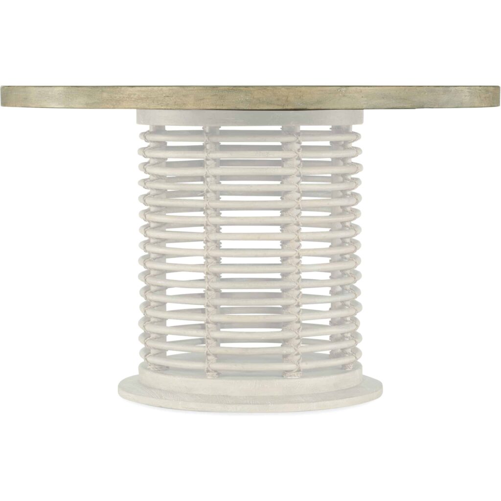 Surfrider 48in Rattan Round Dining Table 6015-75203-80 6015 75203t 80 silo