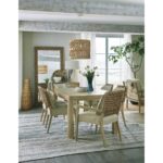 Surfrider Rectangle Dining Table w/1-18in leaf 6015-75207-80 6015 75207 301 311 50004 80 room