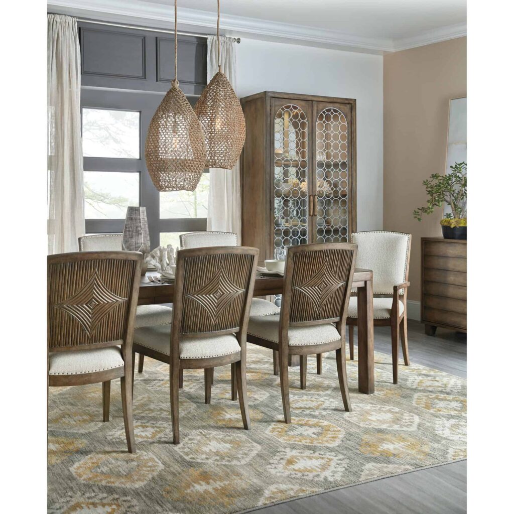 Sundance Rectangle Dining Table w/1-18in leaf 6015-75207-89 6015 75207 401 411 906 89 room