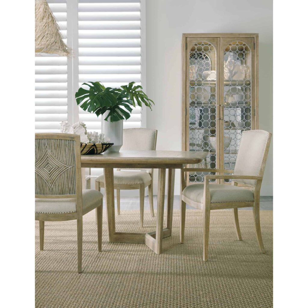 Surfrider Rectangle Dining Table w/2-18in leaves 6015-75217-80 6015 75217 401 411 80 room