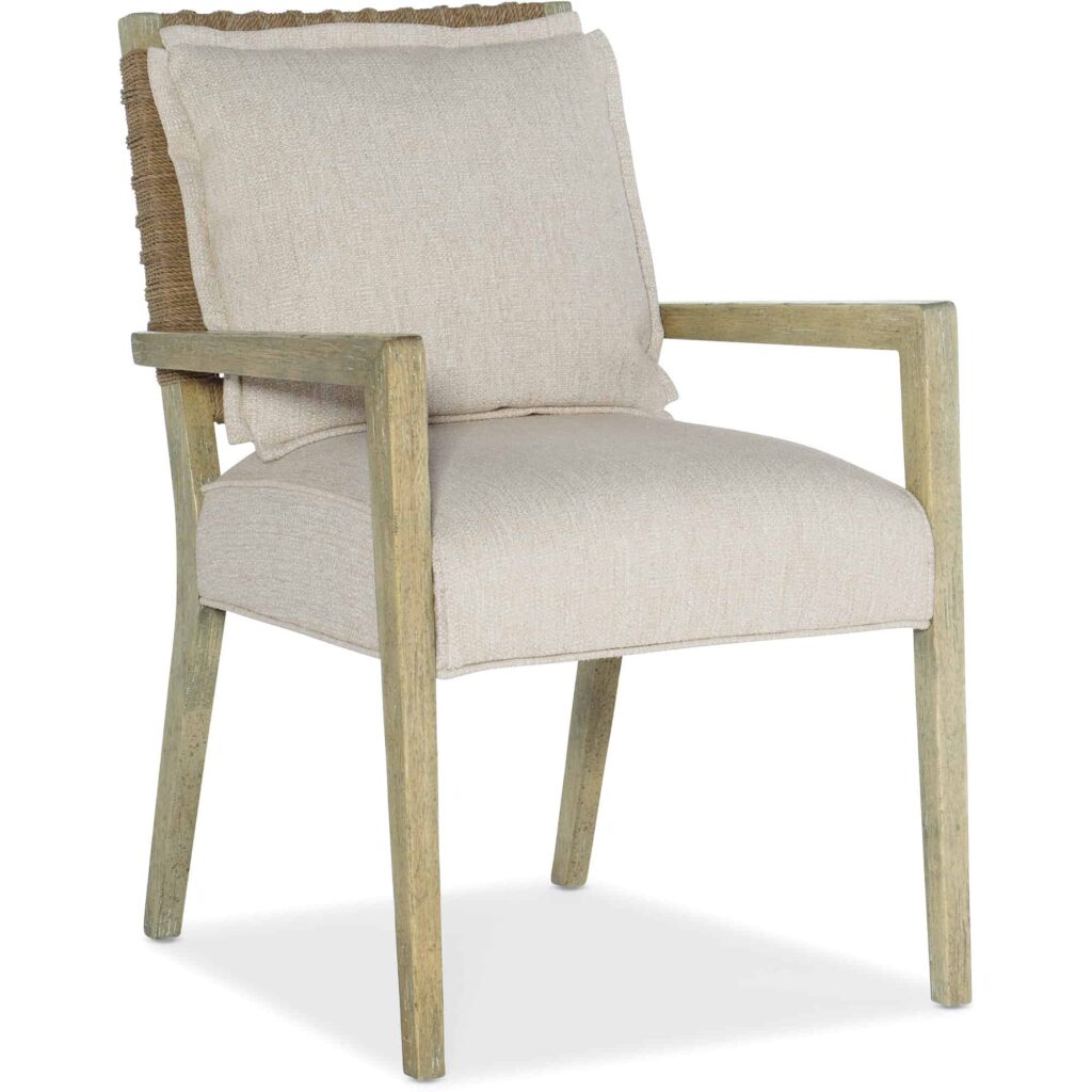 Surfrider Woven Back Arm Chair 6015-75301-80 6015 75301 80 silo