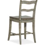 Alfresco La Riva Ladder Back Swivel Counter Stool 6025-75350-90 6025 75350 90 back silo