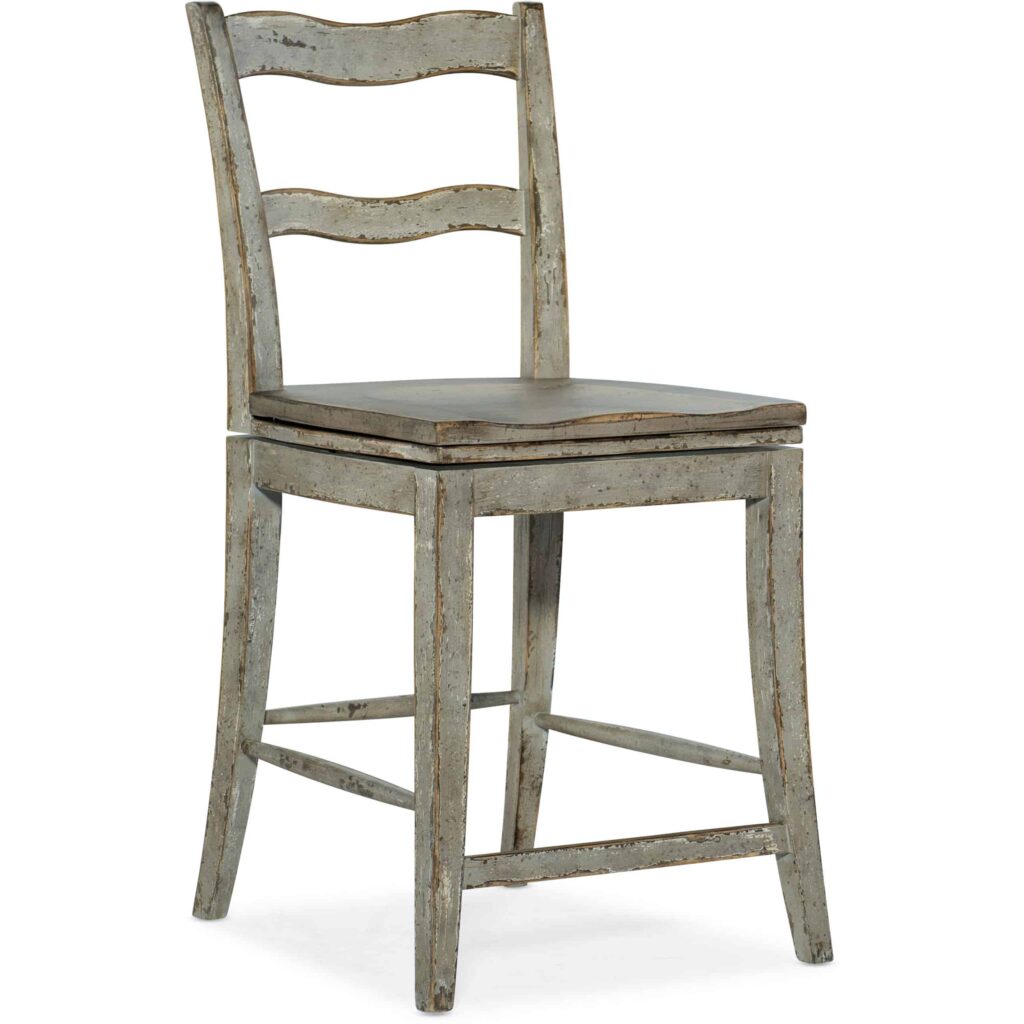 Alfresco La Riva Ladder Back Swivel Counter Stool 6025-75350-90 6025 75350 90 silo