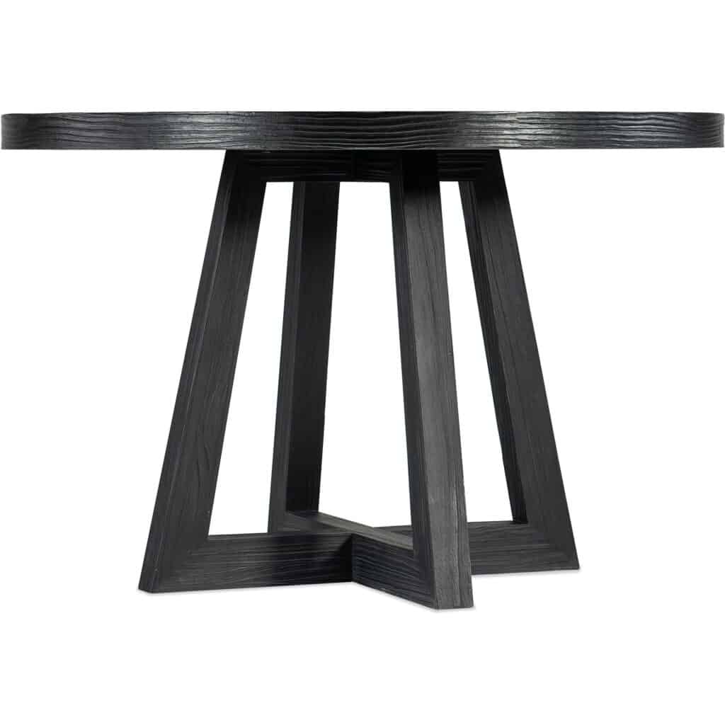 Chapman Shou Sugi Ban Petite Round Dining Table 6033-75201-99 6033 75201 99 silo