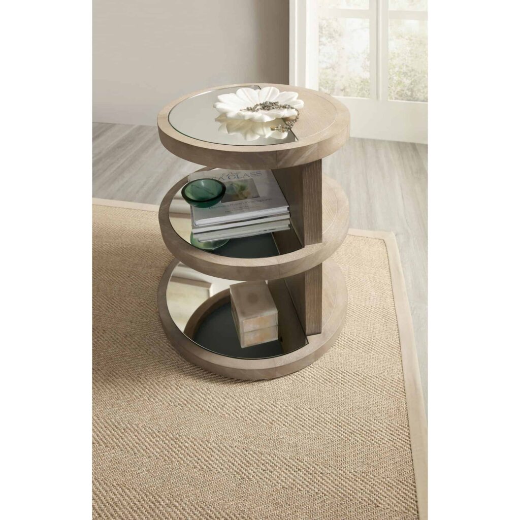 Affinity Round End Table 6050-80114-GRY 6050 80114 gry detail