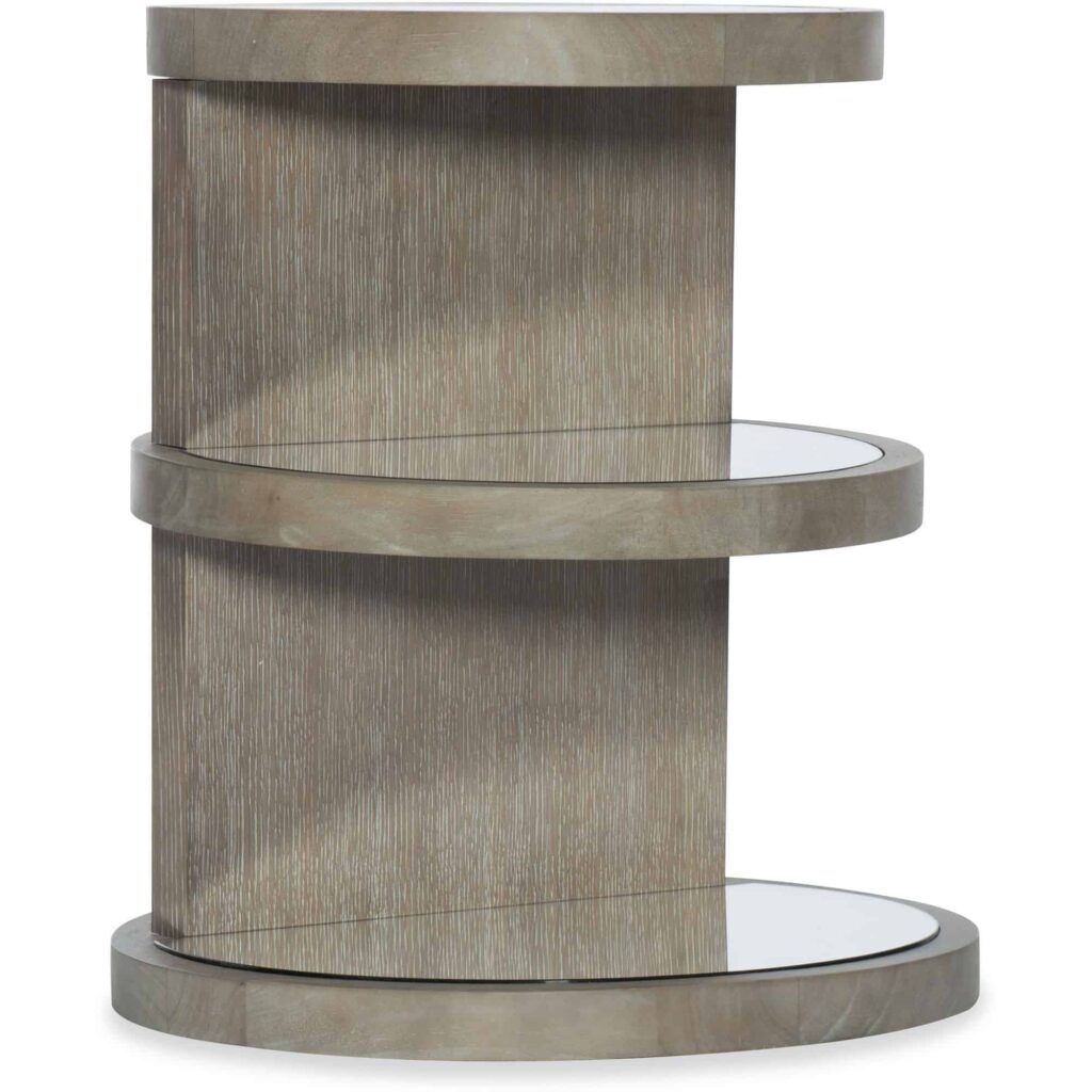 Affinity Round End Table 6050-80114-GRY 6050 80114 gry silo