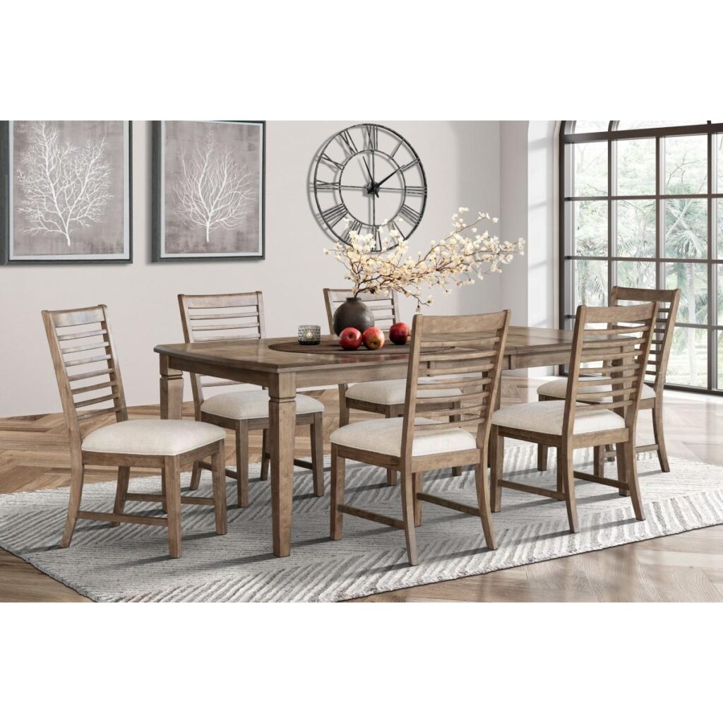 Cosette 7-Piece Dining Set - Walnut - Image 2