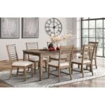 Cosette 7-Piece Dining Set - Walnut 605779 605779 2