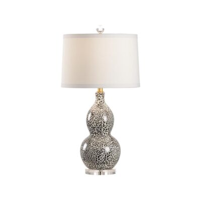 Snow Leopard Lamp - Gray