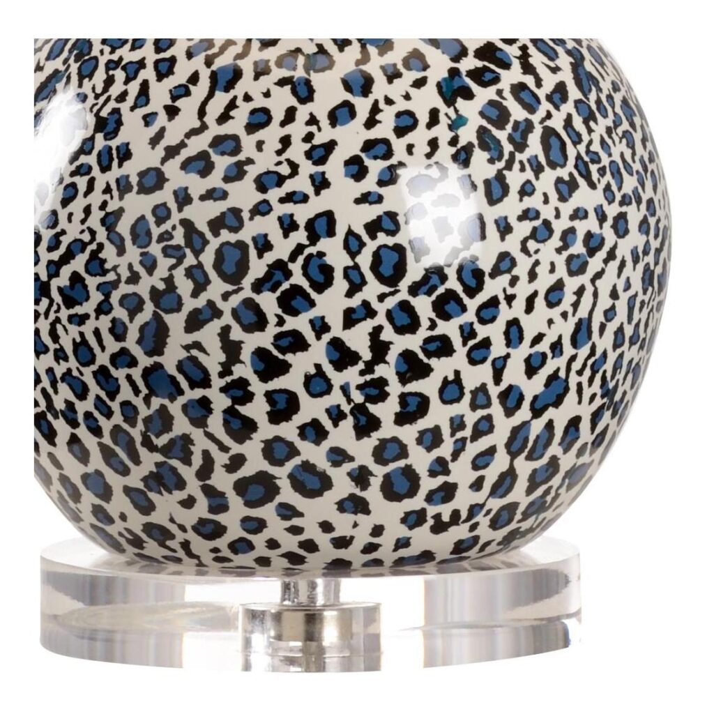 Snow Leopard Lamp - Blue - Image 2