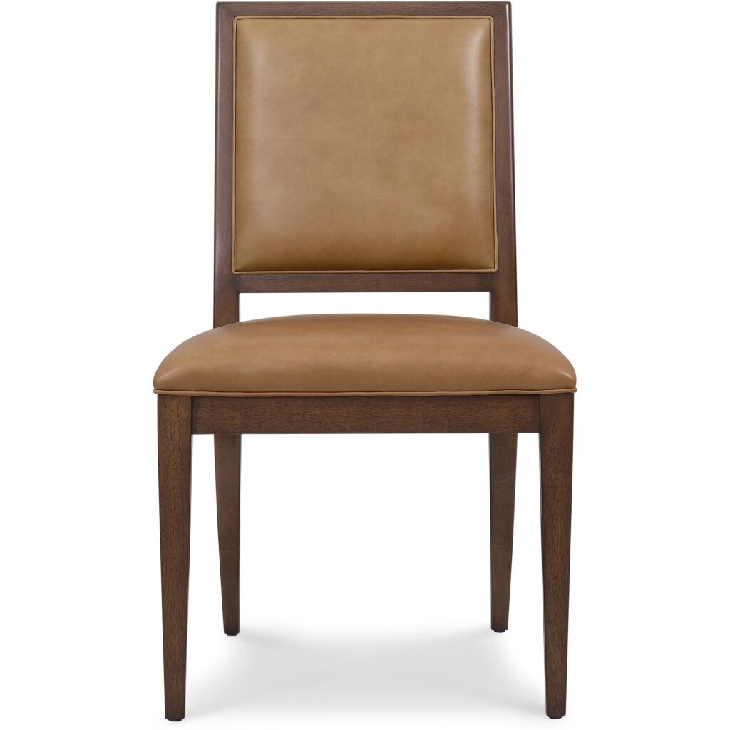 Archives Leather Side Chair - Image 3