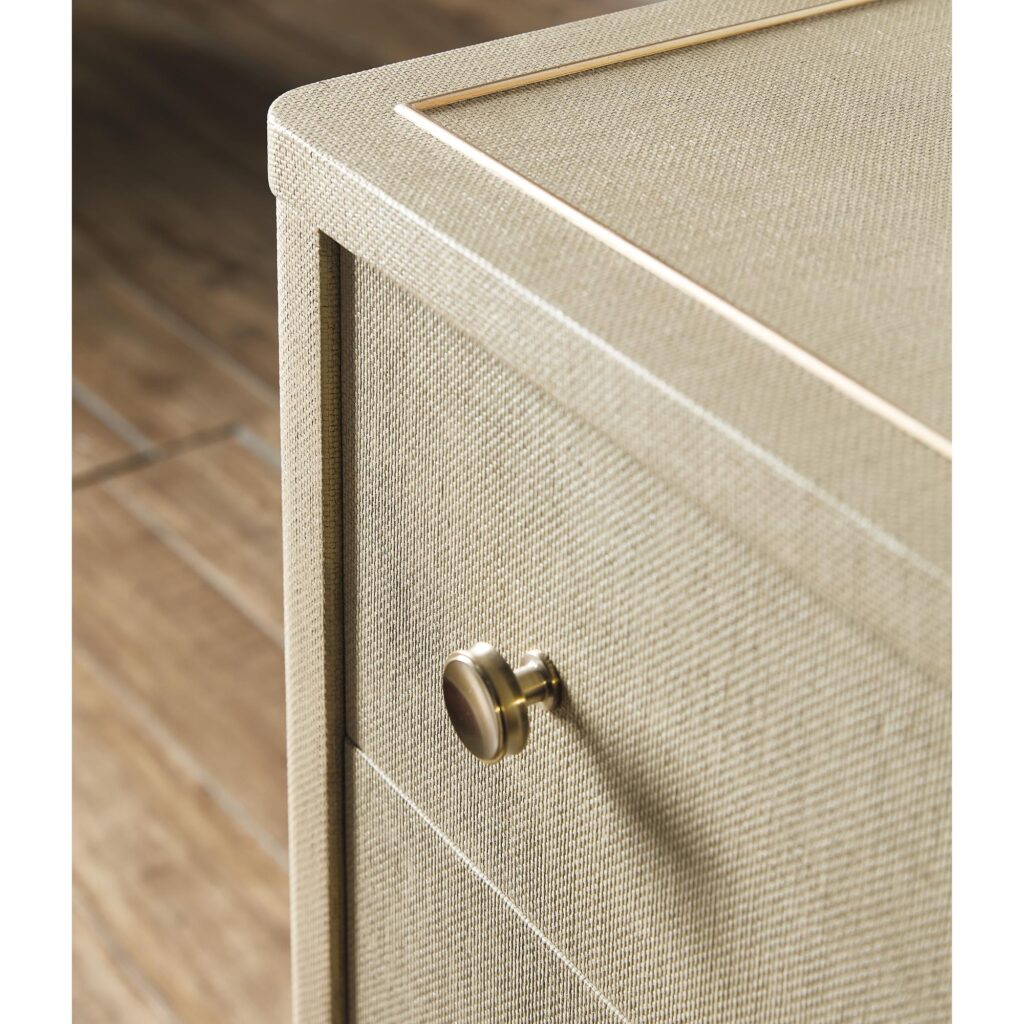 Archives Raffia Three-Drawer Chest - Image 6