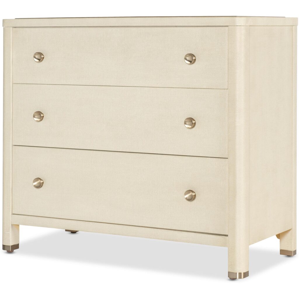 Archives Raffia Three-Drawer Chest - Image 2