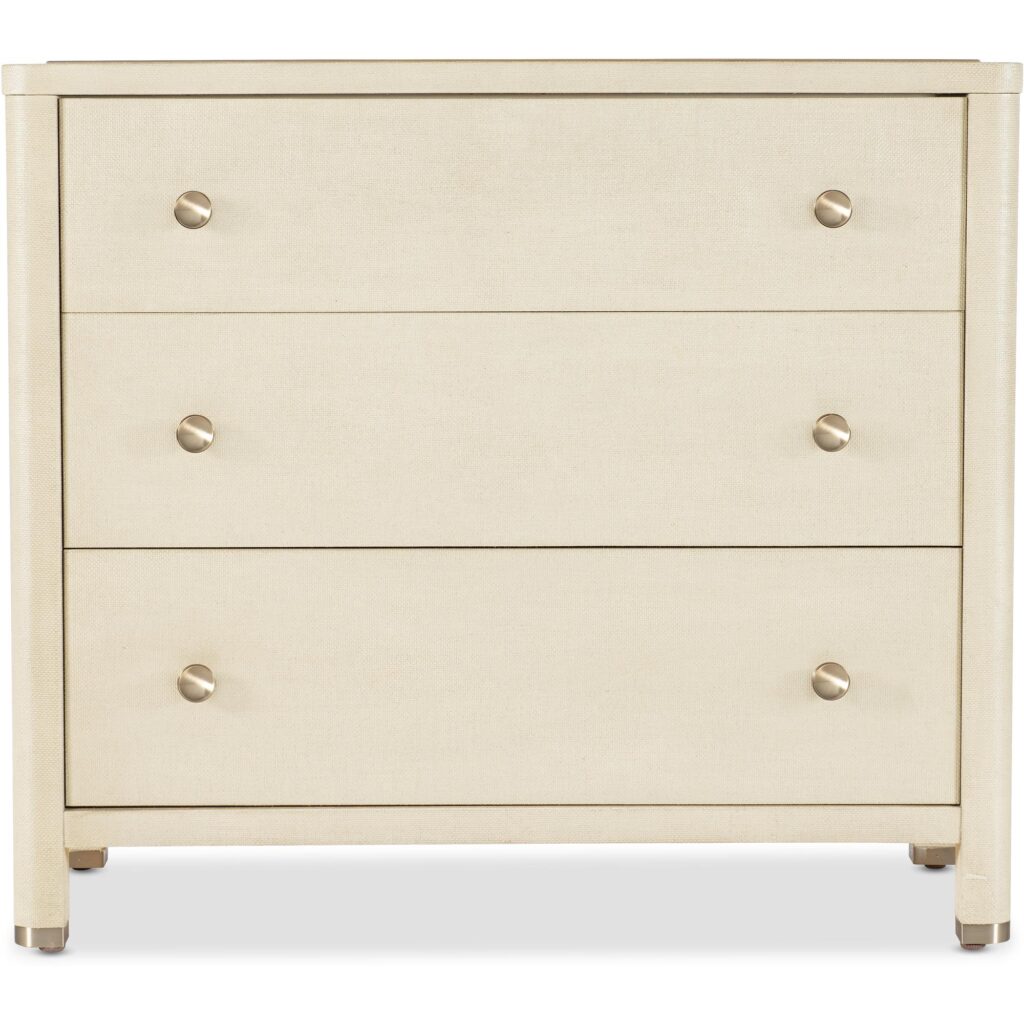 Archives Raffia Three-Drawer Chest - Image 3