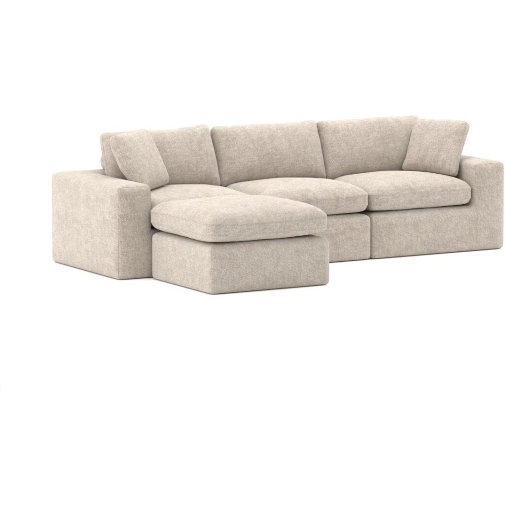 Brassex Compression Sectional Sofa - Beige - Image 3