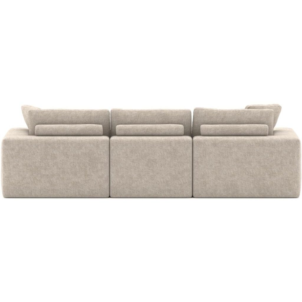 Brassex Compression Sectional Sofa - Beige - Image 5