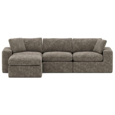 Brassex Compression Sectional Sofa - Brown