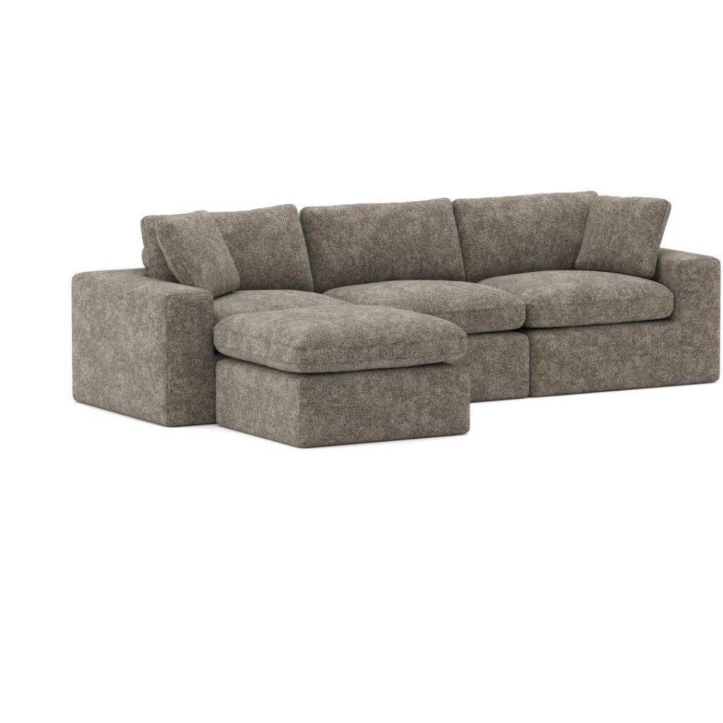 Brassex Compression Sectional Sofa - Brown - Image 2