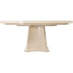 Westwood Round Dining Table with One 20-inch Leaf 6133-75221-80 6133 75221 80 straight silo2