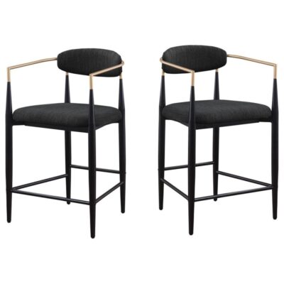 Mykos Counter stool - Set of 2 - Black