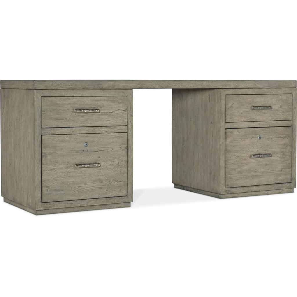 Linville Falls Desk - 72in Top-2 Small Files 6150-10904-85 6150 10904 85 silo