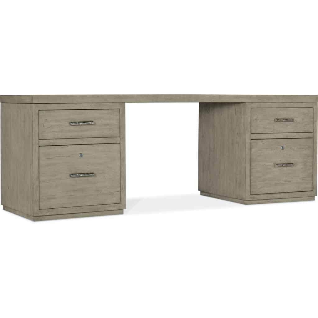 Linville Falls Desk - 84in Top-2 Small Files 6150-10913-85 6150 10913 85 silo