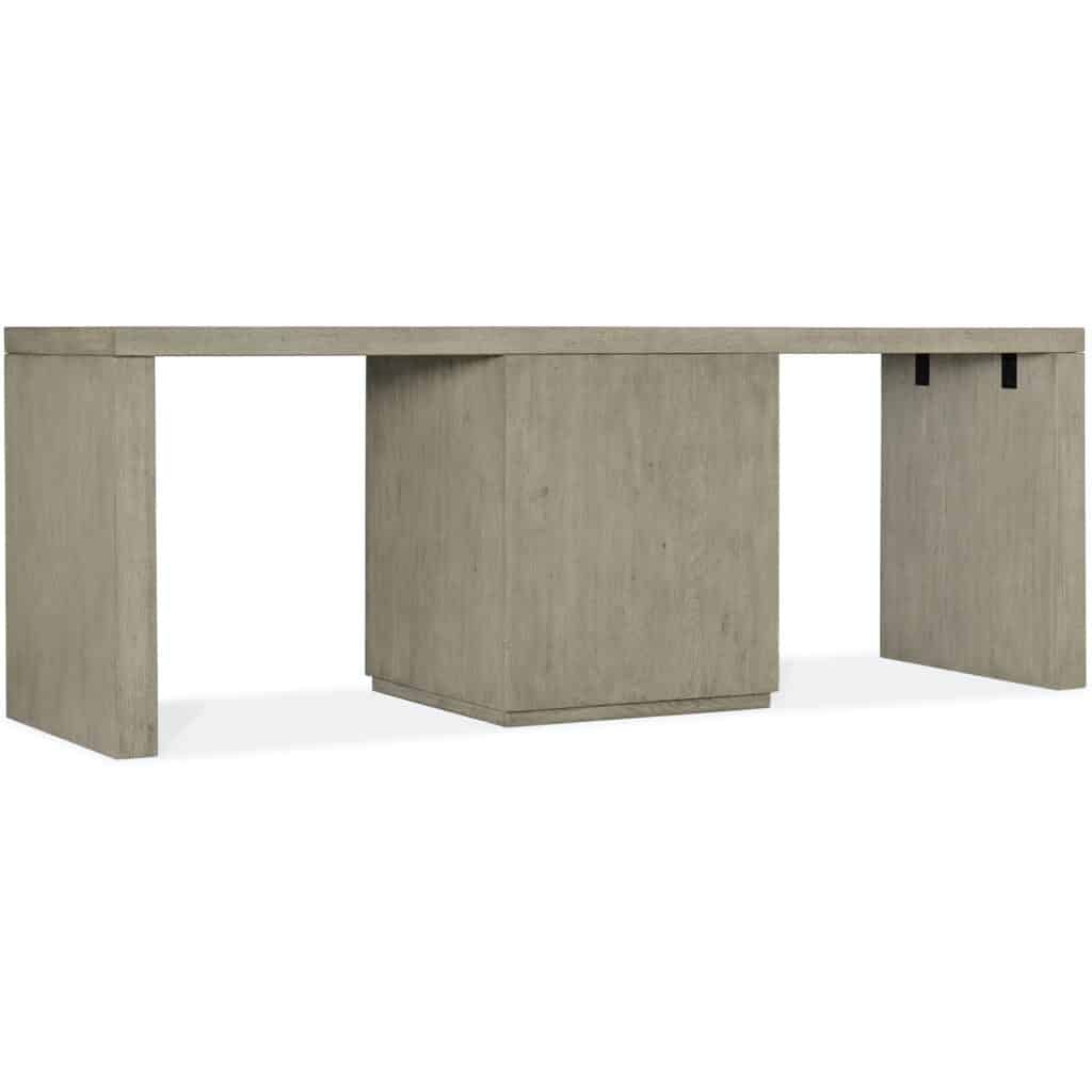 Linville Falls Desk - 84in Top-Small File and 2 Legs 6150-10914-85 6150 10914 85 back silo