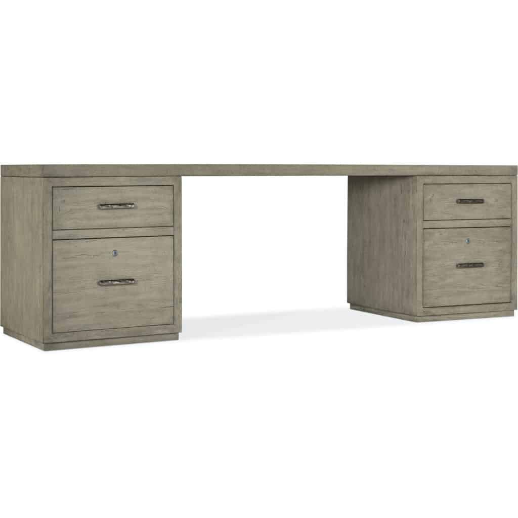 Linville Falls Desk - 96in Top-2 Small Files 6150-10921-85 6150 10921 85 silo