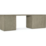 Linville Falls Desk - 96in Top-Small File and Open 6150-10922-85 6150 10922 85 back silo