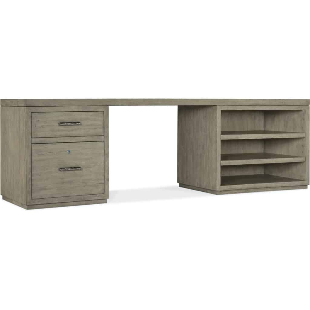 Linville Falls Desk - 96in Top-Small File and Open 6150-10922-85 6150 10922 85 silo