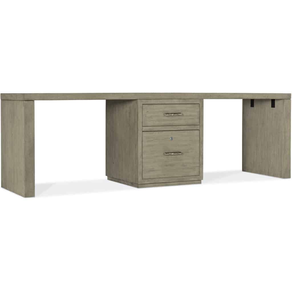 Linville Falls Desk - 96in Top-Small File and 2 Legs 6150-10924-85 6150 10924 85 silo