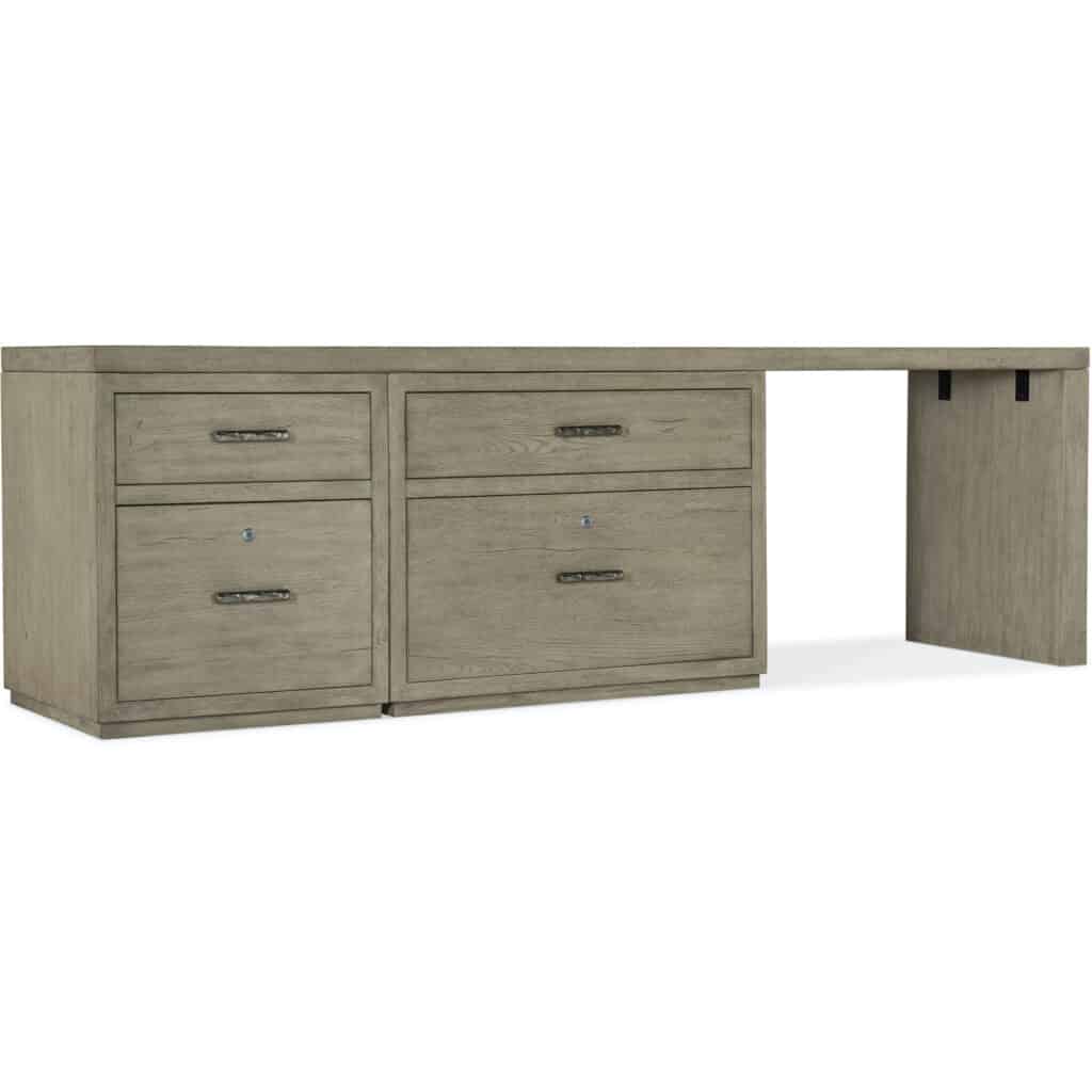 Linville Falls Desk - 96in Top-Small File-Lateral File and Leg 6150-10928-85 6150 10928 85 silo