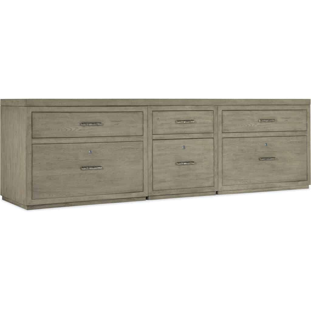 Linville Falls Credenza - 96in Top-Small File and 2 Lateral Files 6150-10931-85 6150 10931 85 silo