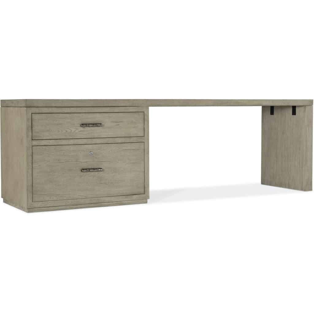 Linville Falls Desk - 96in Top-Large File and 1 Leg 6150-10945-85 6150 10945 85 silo