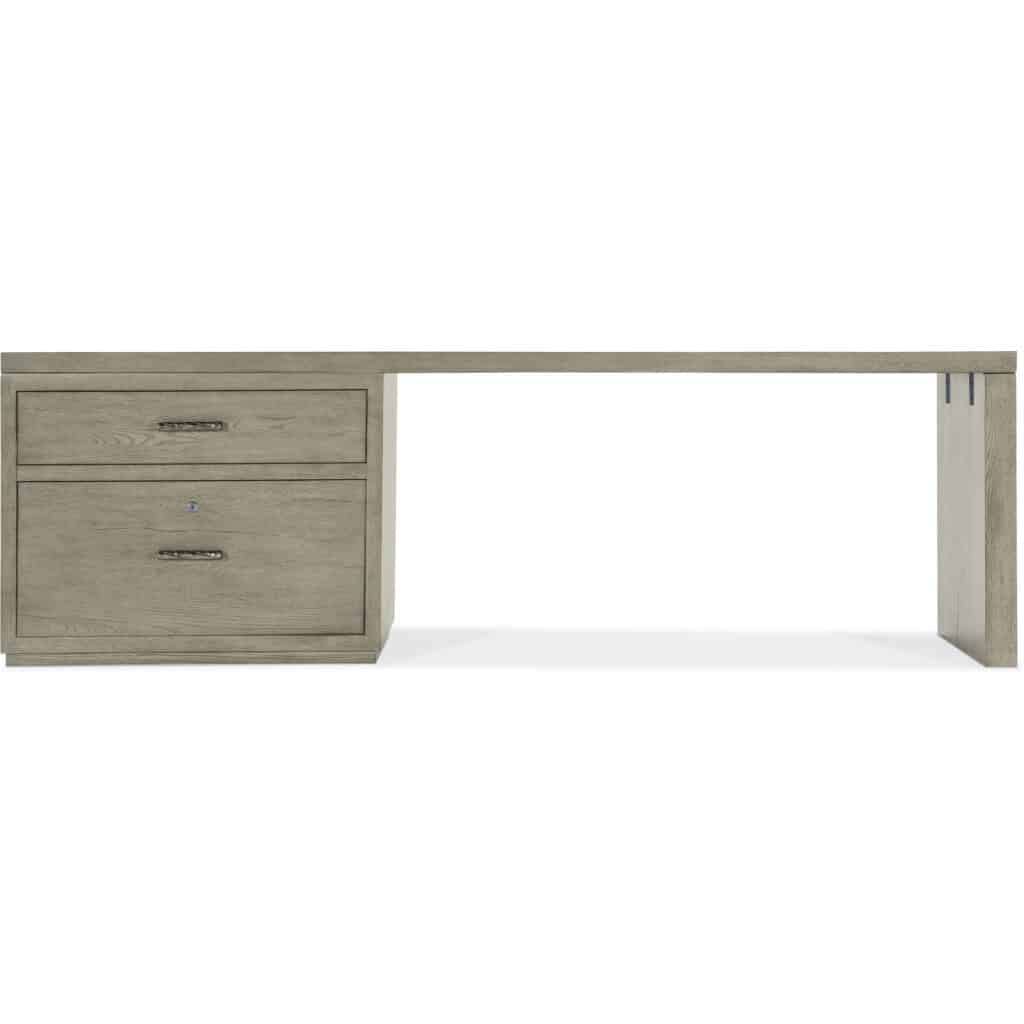 Linville Falls Desk - 96in Top-Large File and 1 Leg - Image 3