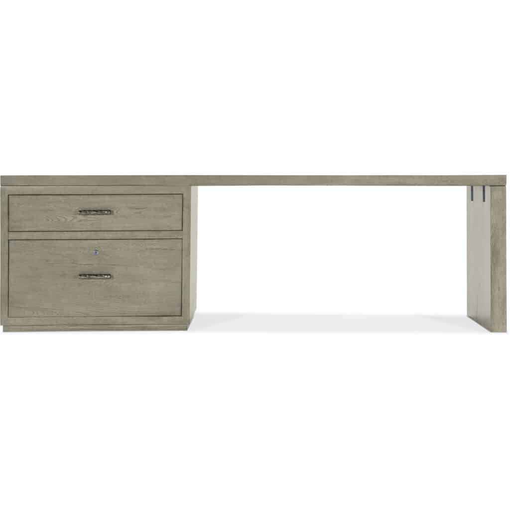 Linville Falls Desk - 96in Top-Large File and 1 Leg 6150-10945-85 6150 10945 85 straight silo