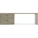 Linville Falls Desk - 96in Top-Large File and 1 Leg 6150-10945-85 6150 10945 85 straight silo