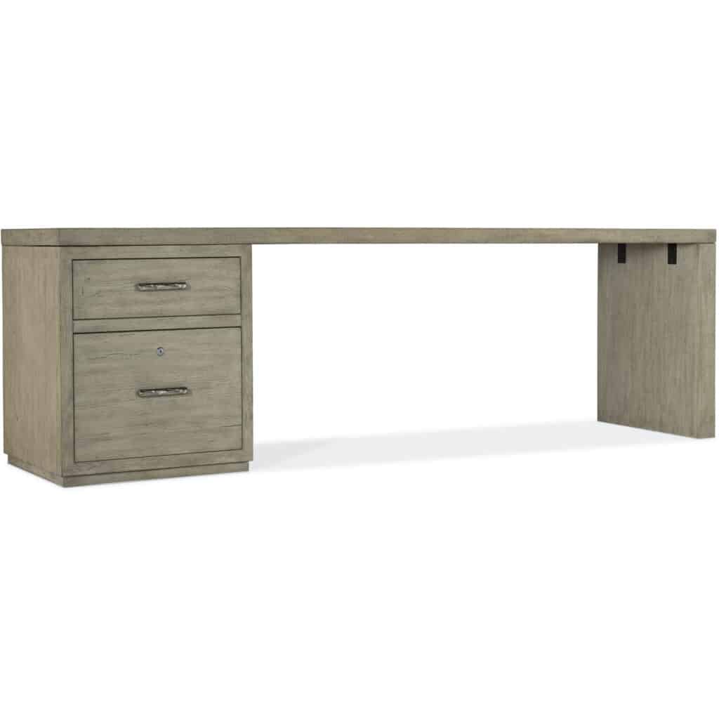 Linville Falls Desk - 96in Top-Small File and 1 Leg 6150-10946-85 6150 10946 85 silo