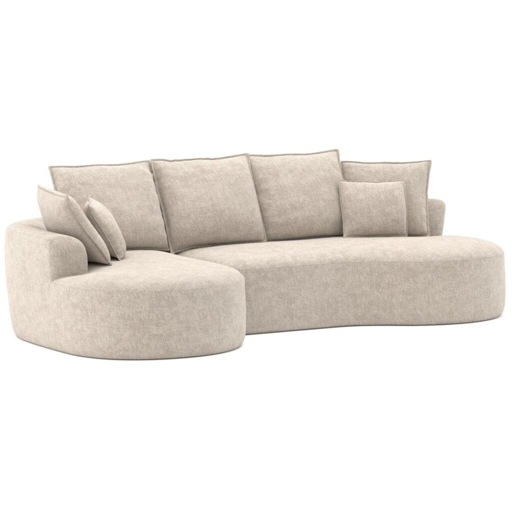 Brassex Compression Sectional Sofa - Beige - Image 2