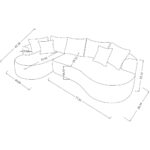 Brassex Compression Sectional Sofa - Beige 616111 616111 8
