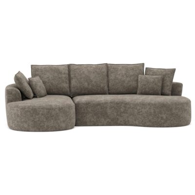 Brassex Compression Sectional Sofa - Brown